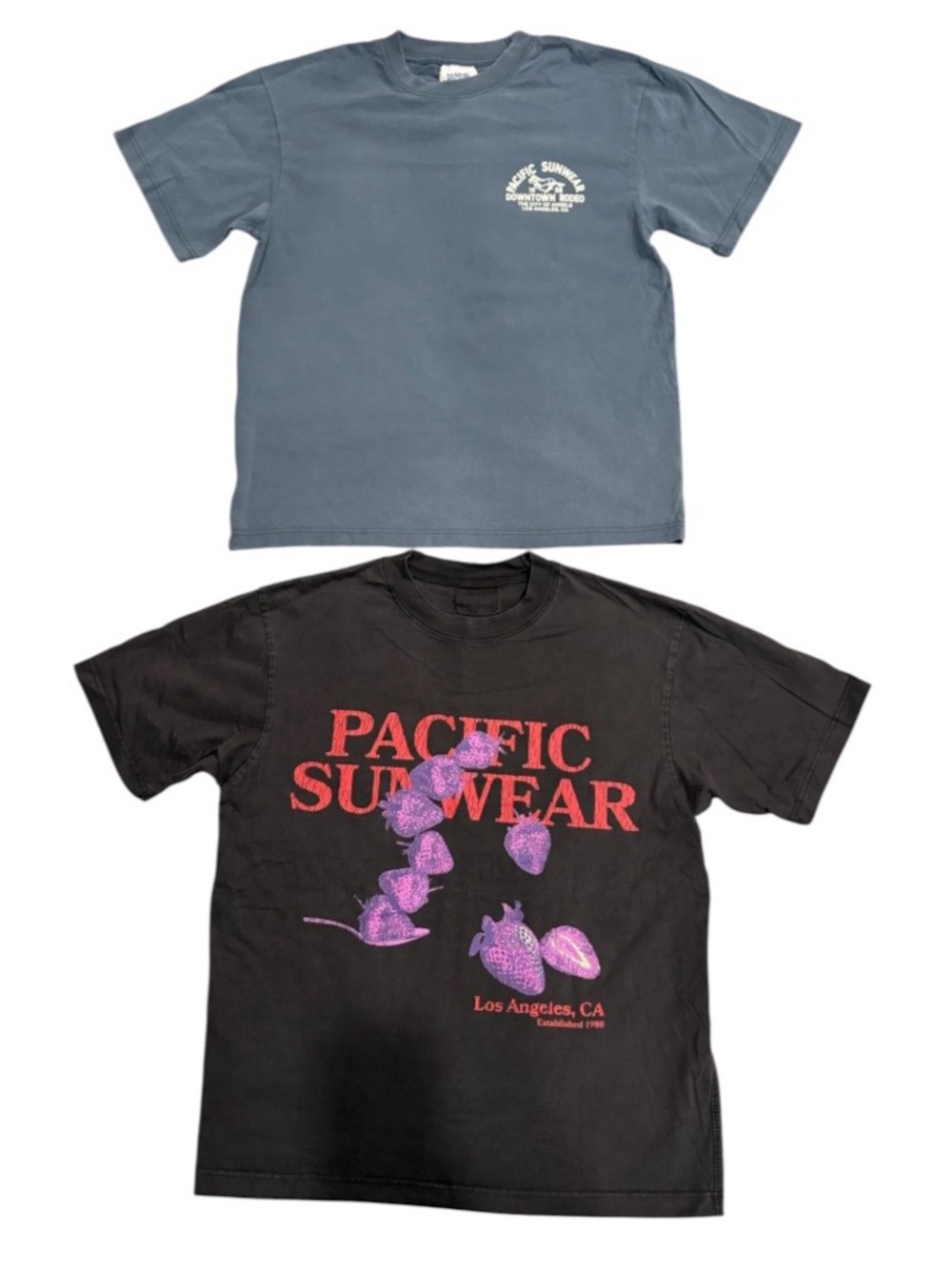 Pacific Sunwear PacSun Graphic Tee Bundle 2 Mens M Y2K Streetwear